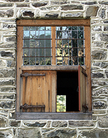 Click to enlarge photo of Huguenot Village Window